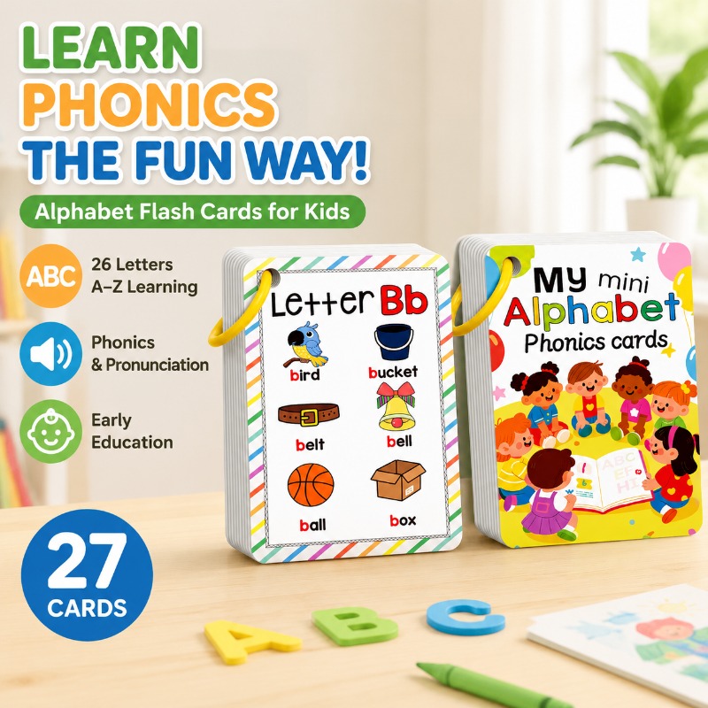 Phonics Card Game - Kartu Flash Belajar Fonik Alfabet Bahasa