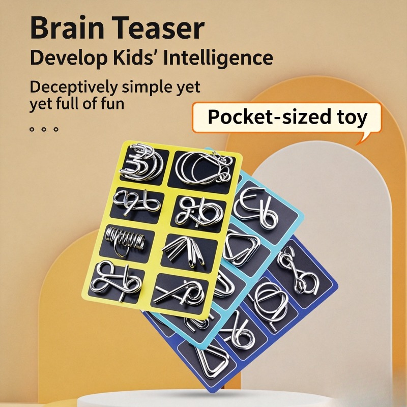 Game Educational For Kids Free - 8 Buah Set Puzzle Logam Klasik