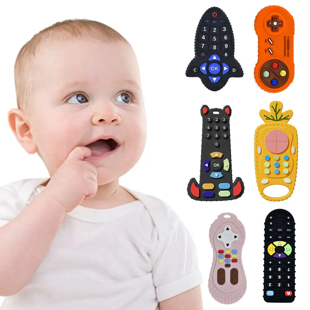 Kids Nature Education - Mainan Teether silikon bayi, mainan bentuk