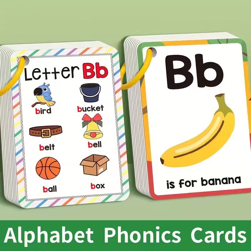 Phonics Card Game - Kartu Flash Fonik Alfabet untuk Balita