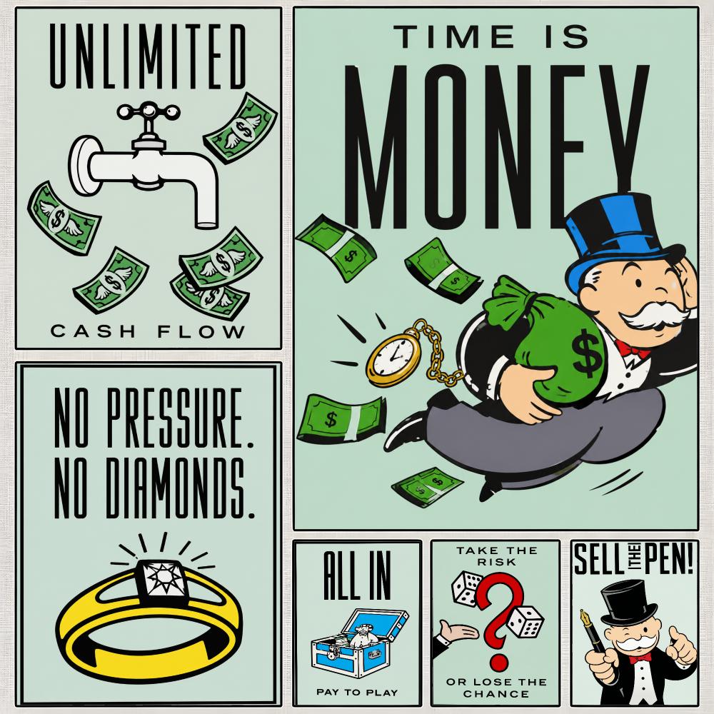 Hasbro Game Monopoly - Poster Game Monopoly Board Family Classic