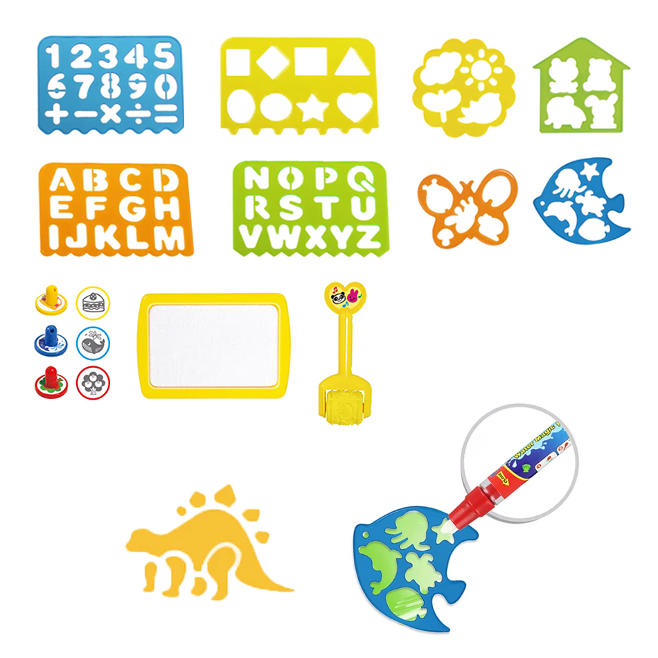 Kids Educational Mat - Aksesori Alas Gambar Air Ajaib Templat