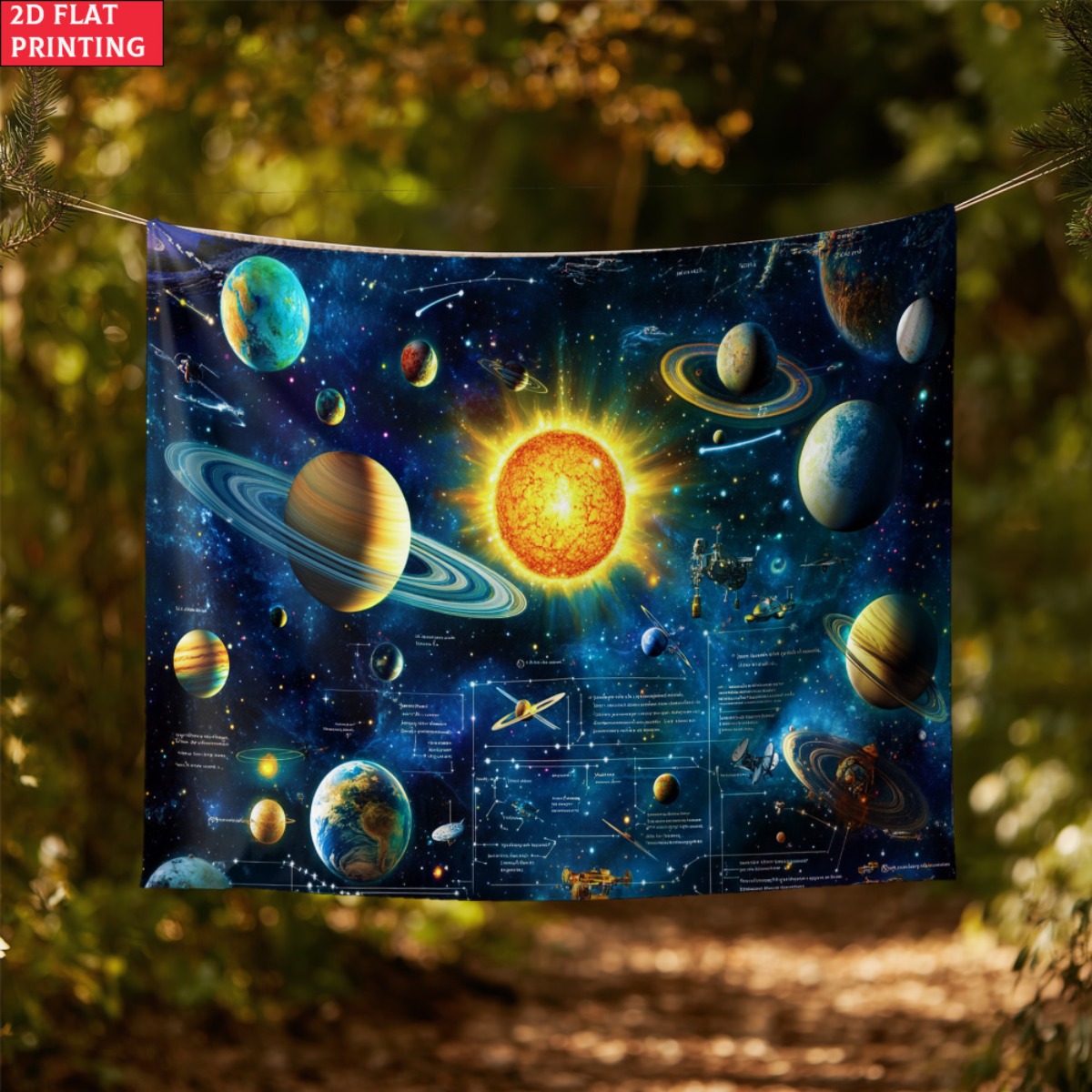 Tapestry Tata Surya tanpa bing - Kids Educational Poster ulasan dan harga