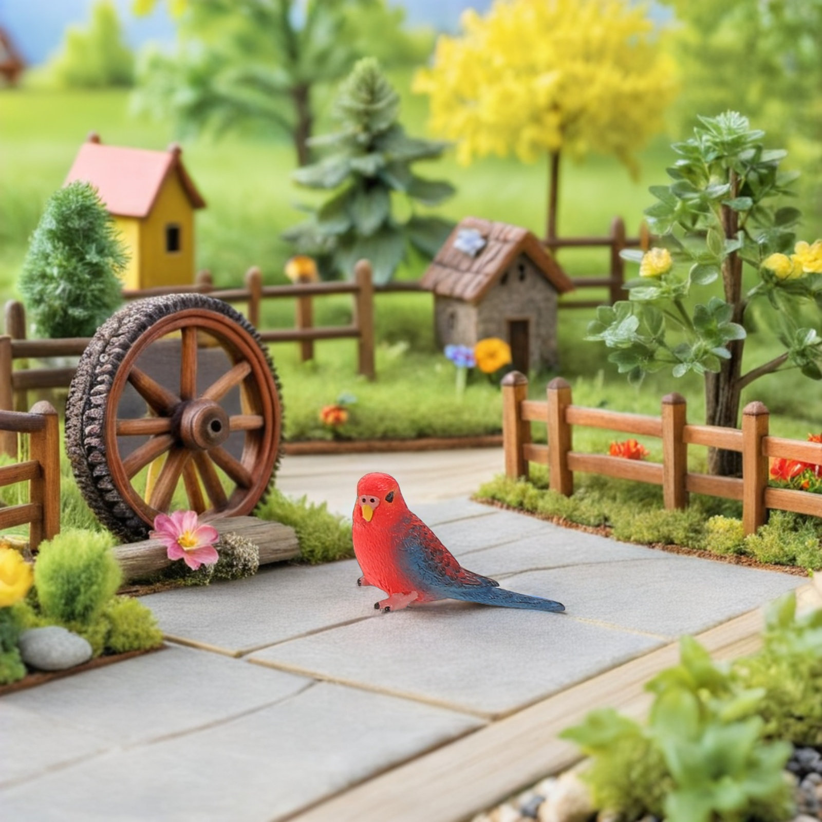 6 Buah Burung Beo Plastik Real - Kids Education Room ulasan dan harga