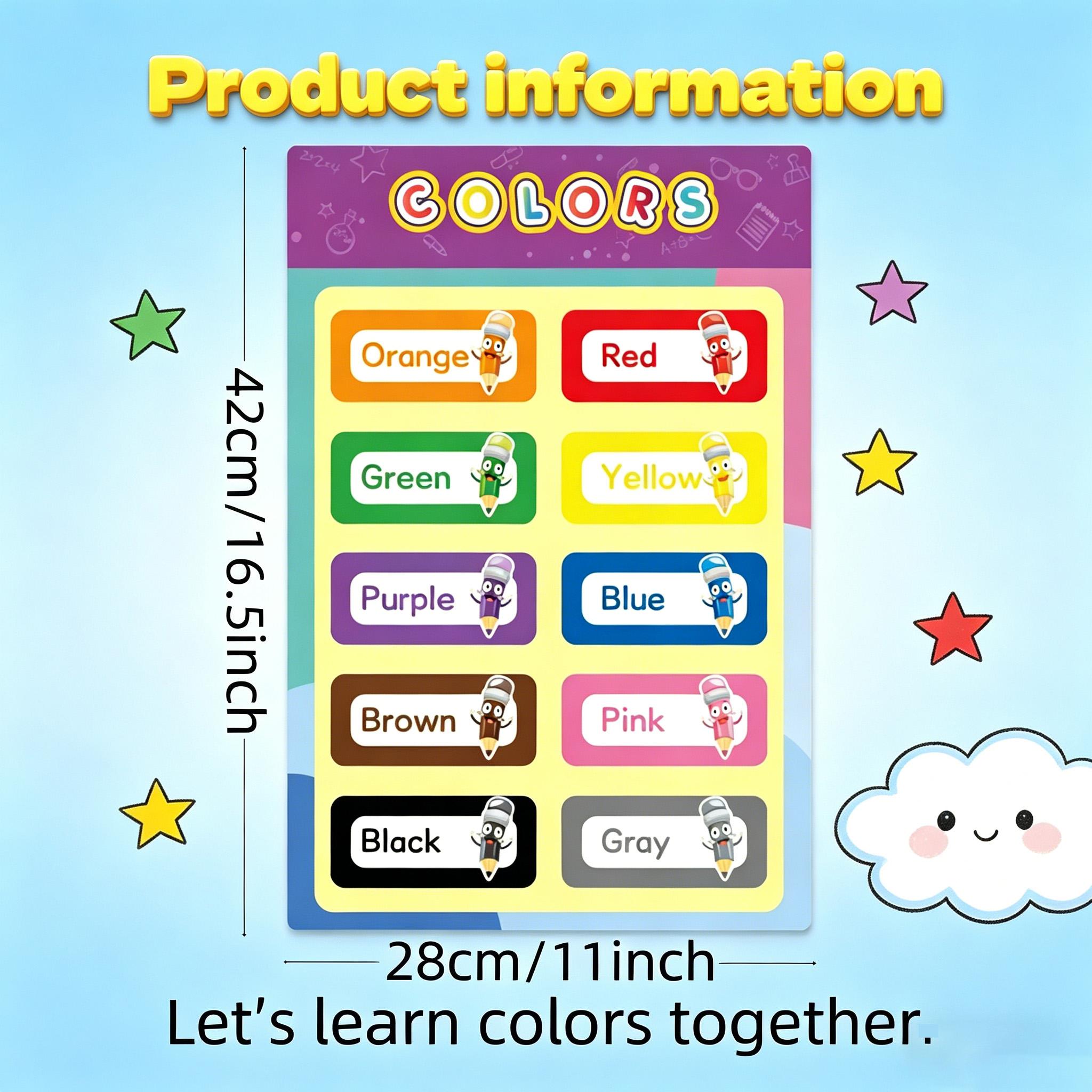 16 PCS Poster Edukasi untuk Ba - Kids Educational Poster ulasan dan harga