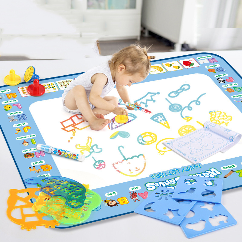 100X80CM Alas Gambar Air Ajaib - Kids Educational Mat ulasan dan harga