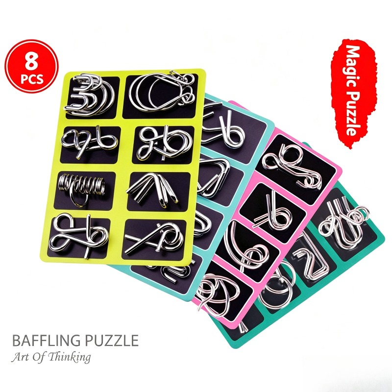 8 Buah Set Puzzle Logam Klasik - Game Educational For Kids Free ulasan dan harga
