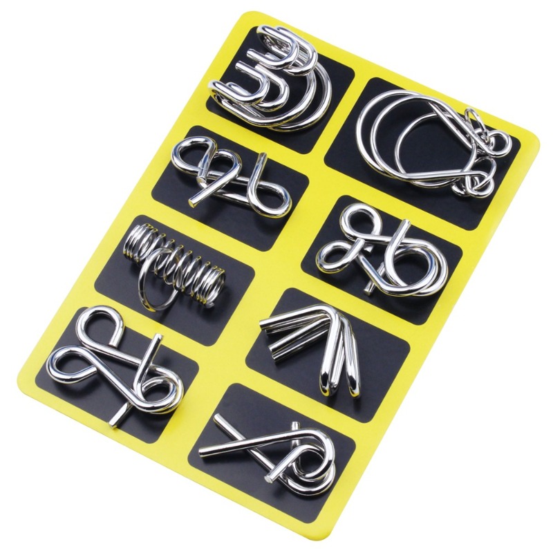8 Buah Set Puzzle Logam Klasik - Game Educational For Kids Free ulasan dan harga