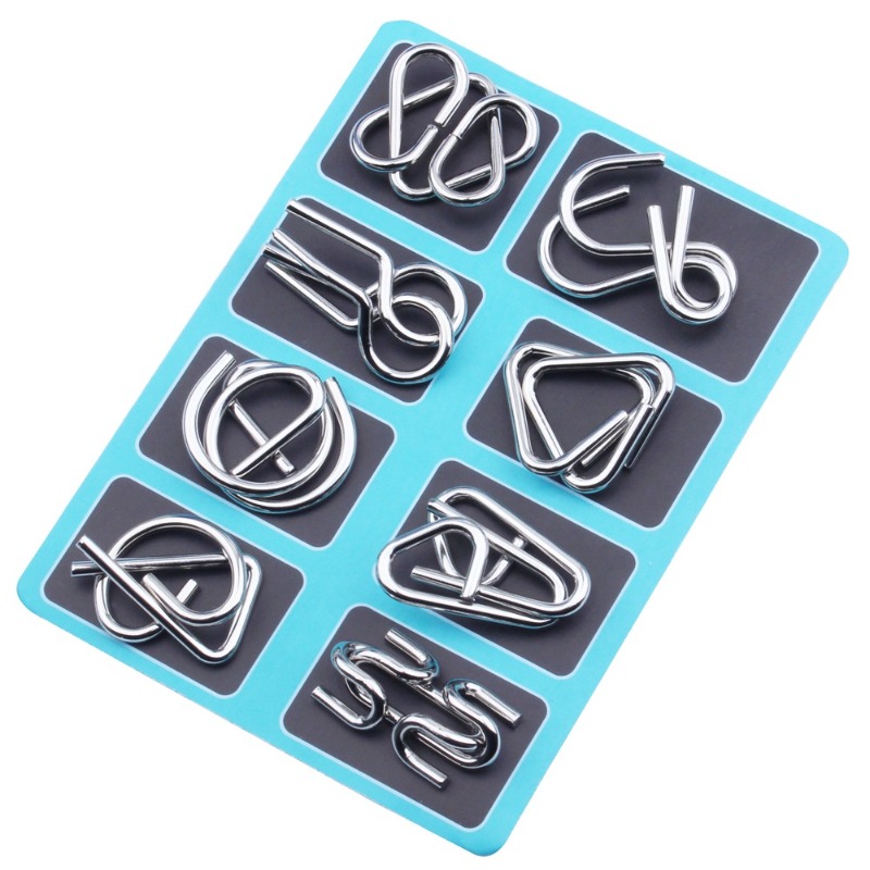8 Buah Set Puzzle Logam Klasik - Game Educational For Kids Free ulasan dan harga