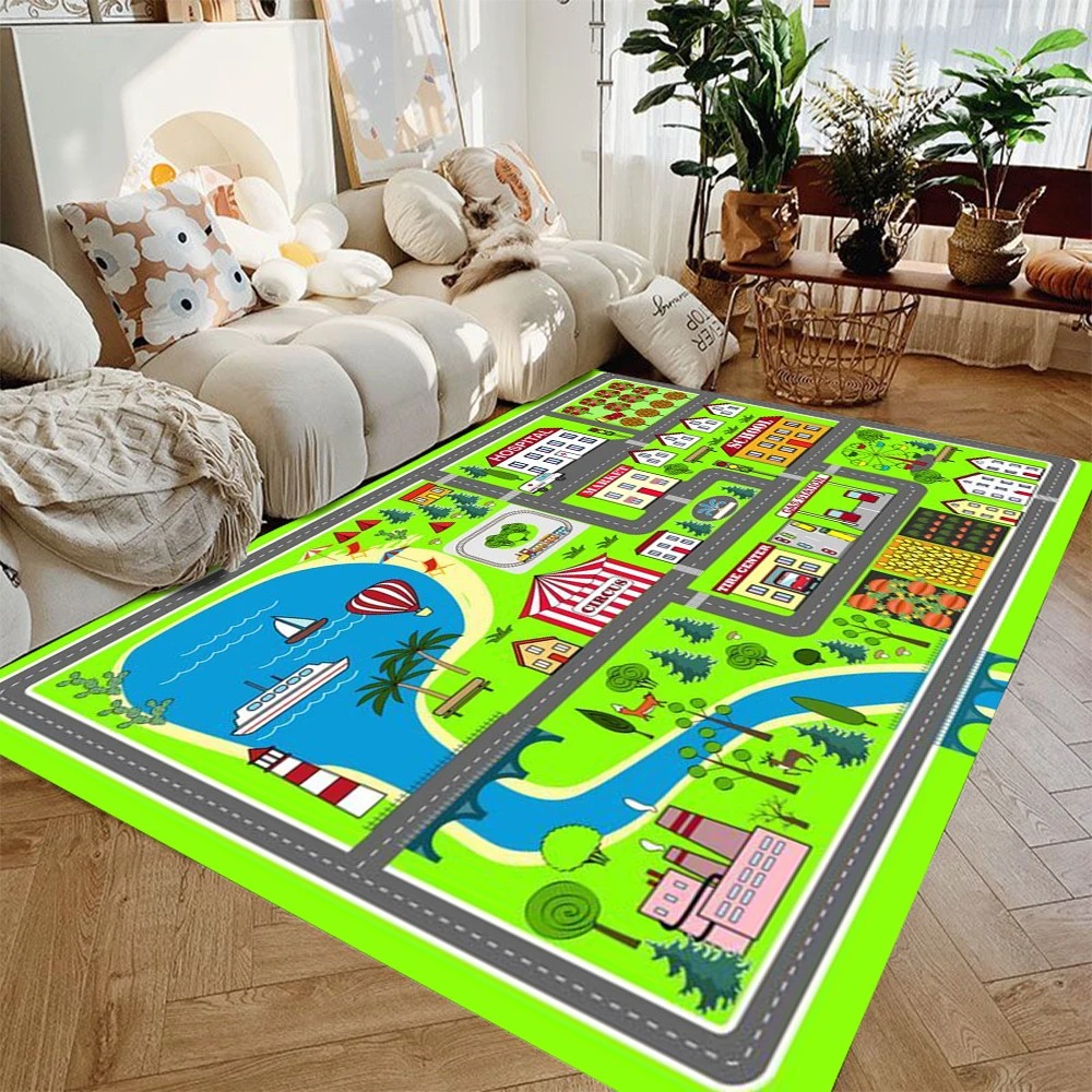 Karpet Mainan Jalan Raya Kota  - Kids Education Room ulasan dan harga