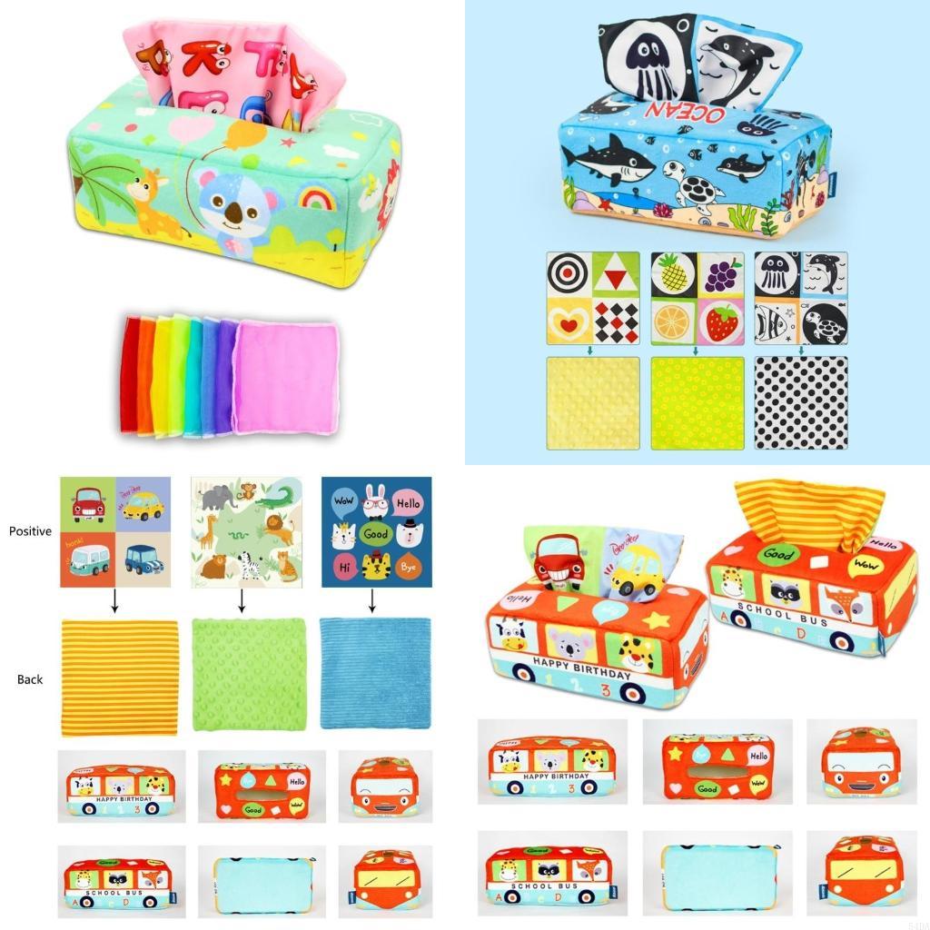 54DA Kotak Tisu Tarik Sensorik - Kids Nature Education ulasan dan harga