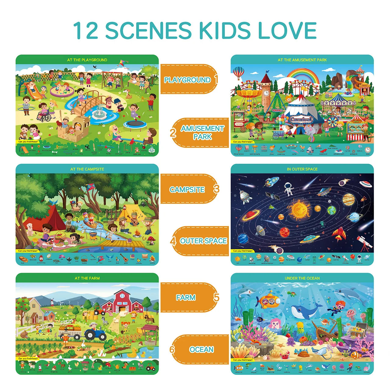 Kit Aktivitas Montessori Cari  - Kids Educational Mat ulasan dan harga