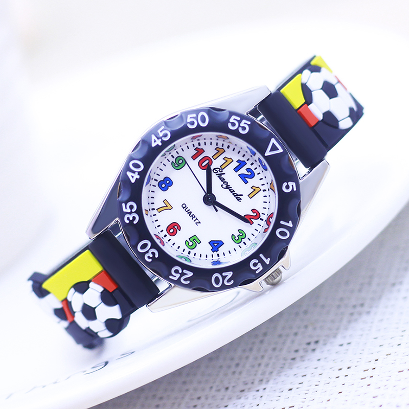 Jam tangan kuarsa sepak bola 3 - Kids Educational Watch ulasan dan harga