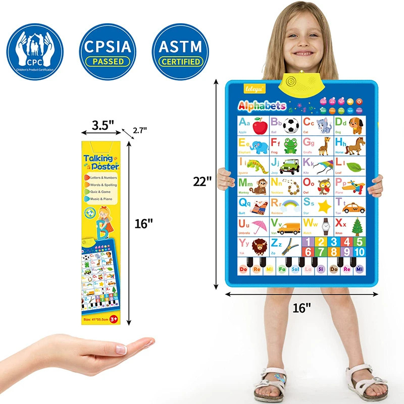 Bagan Dinding Alfabet Inggris  - Kids Educational Poster ulasan dan harga